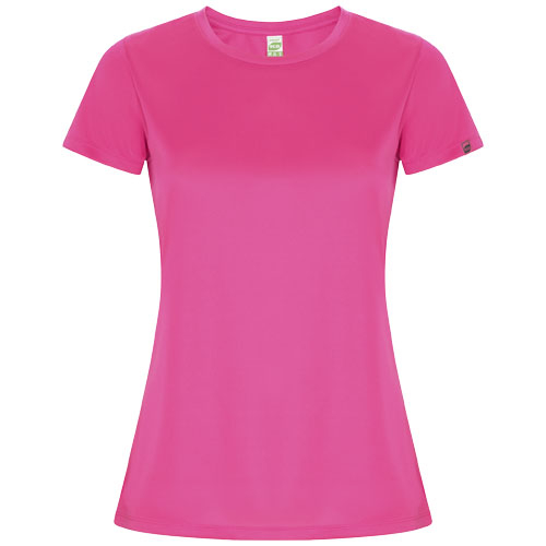 T-shirt sport publicitaire 135g manches courtes femme Imola Roly Rose fluo